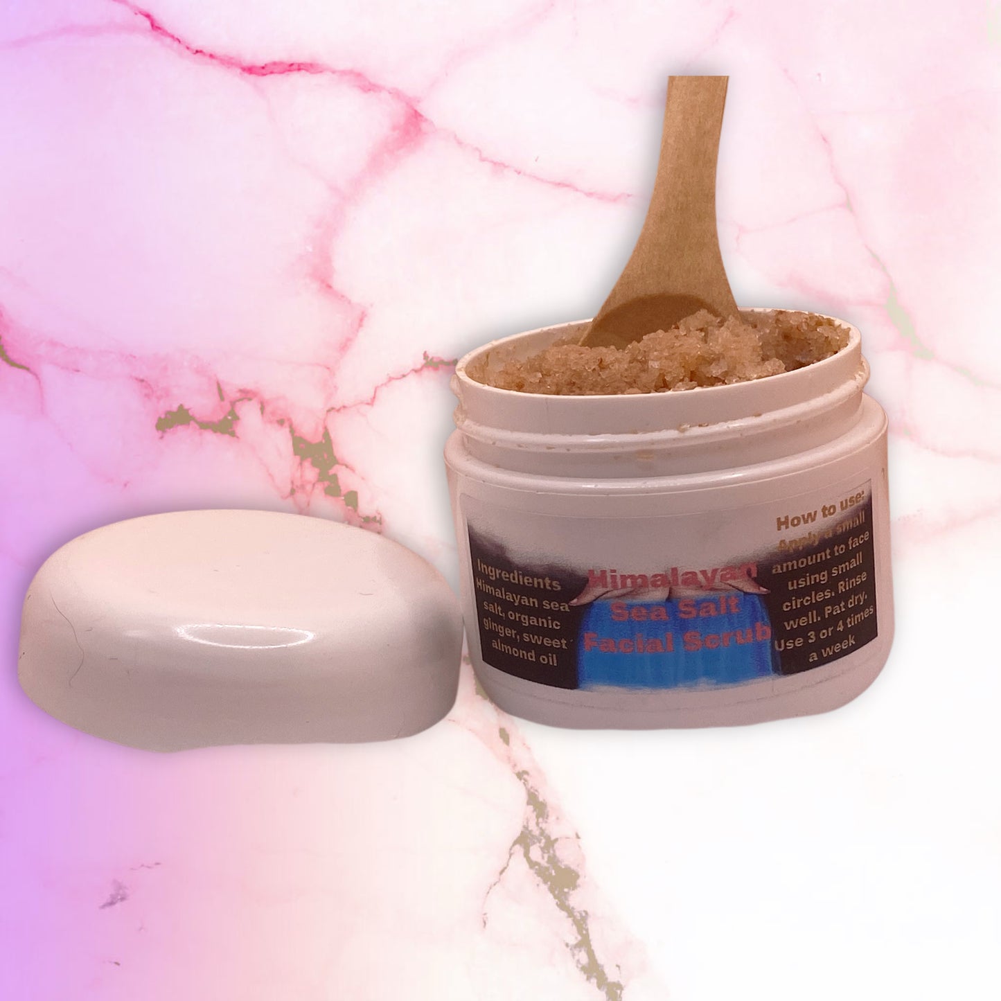 Pink Himalaya Salt facial scrub